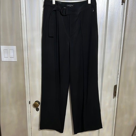 NWT 💎 Banana Republic Black Wide-Leg Trousers - Picture 1 of 11